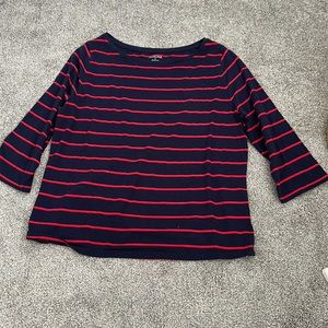 MERONA red & blue striped top
